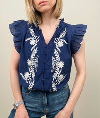 Camicia ricamata (più colori)