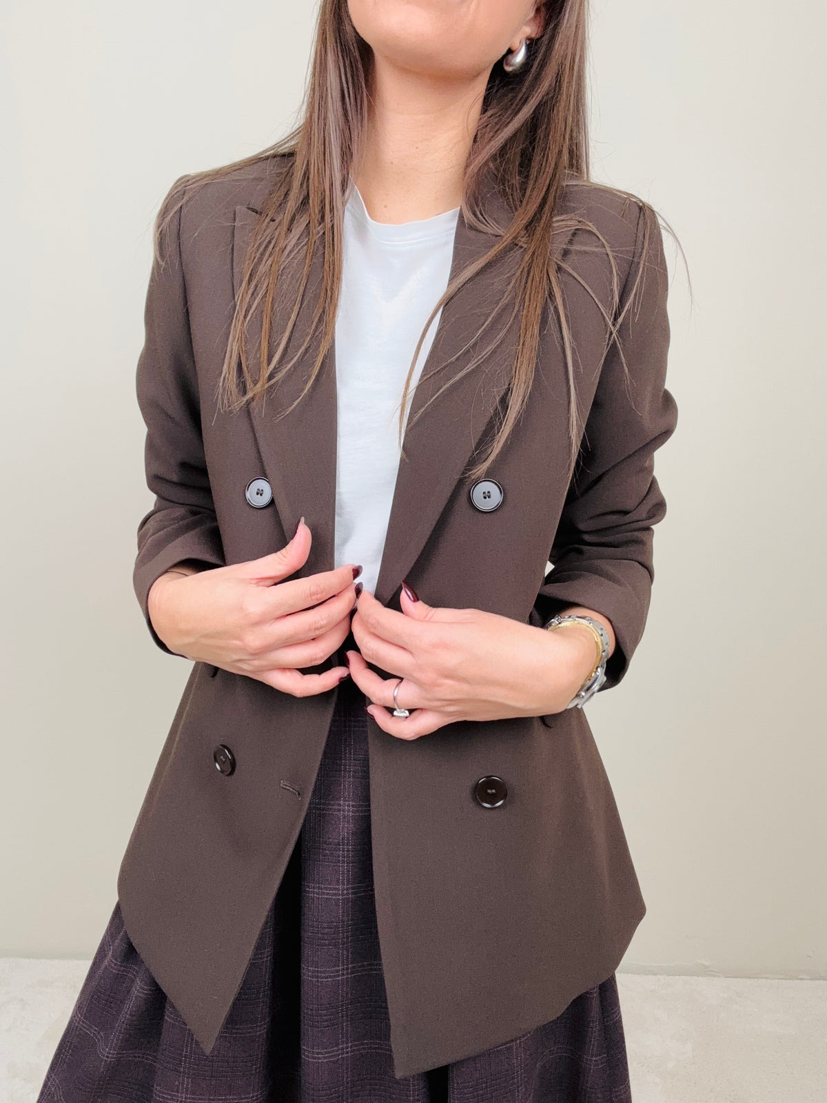 Blazer doppiopetto cioccolato