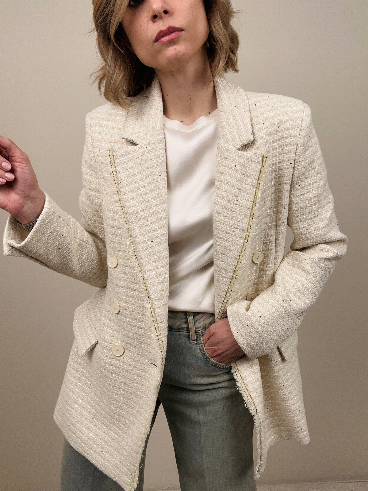 Giacca tessuto chanel (più colori)