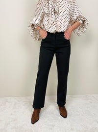 Jeans nero gamba dritta