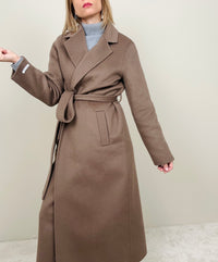 Cappotto vestaglia taupe