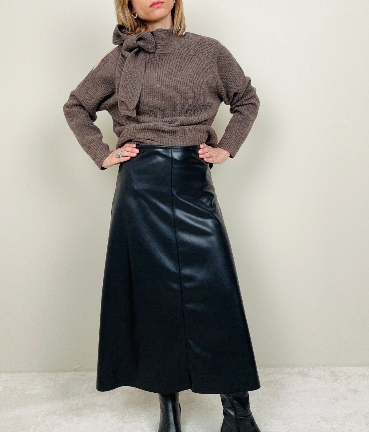 Gonna in ecopelle (più colori)