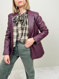 Blazer ecopelle bordeaux