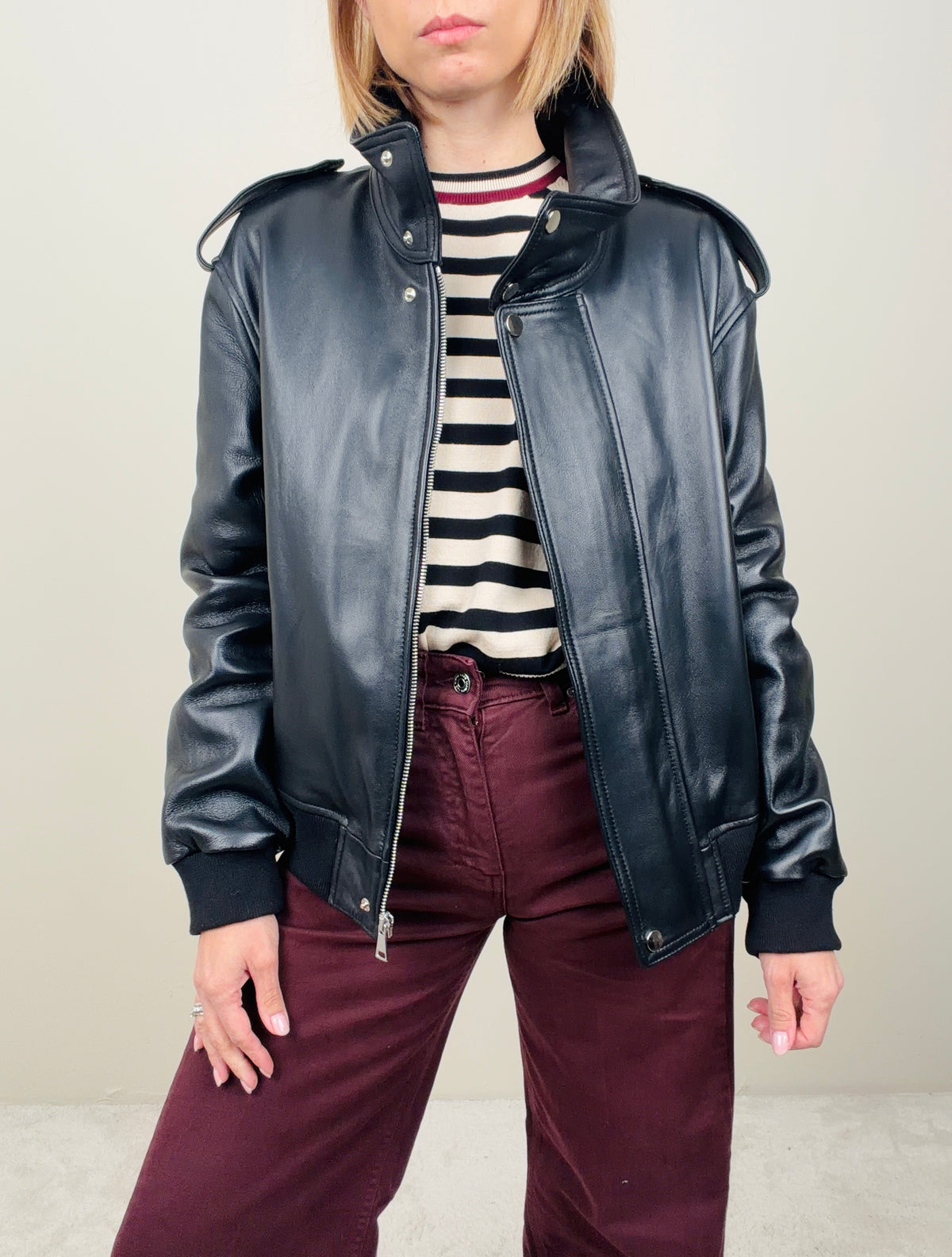 Giubbino in vera pelle