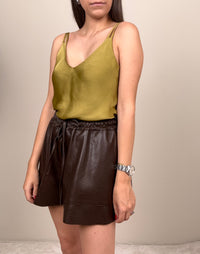 Short in ecopelle moro