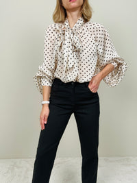 Jeans nero gamba dritta