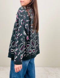 Cardigan bandana ottanio