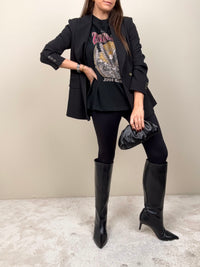 T-shirt Aquila nero