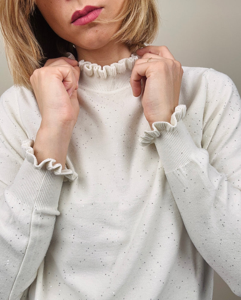 Sottogiacca ruches lurex