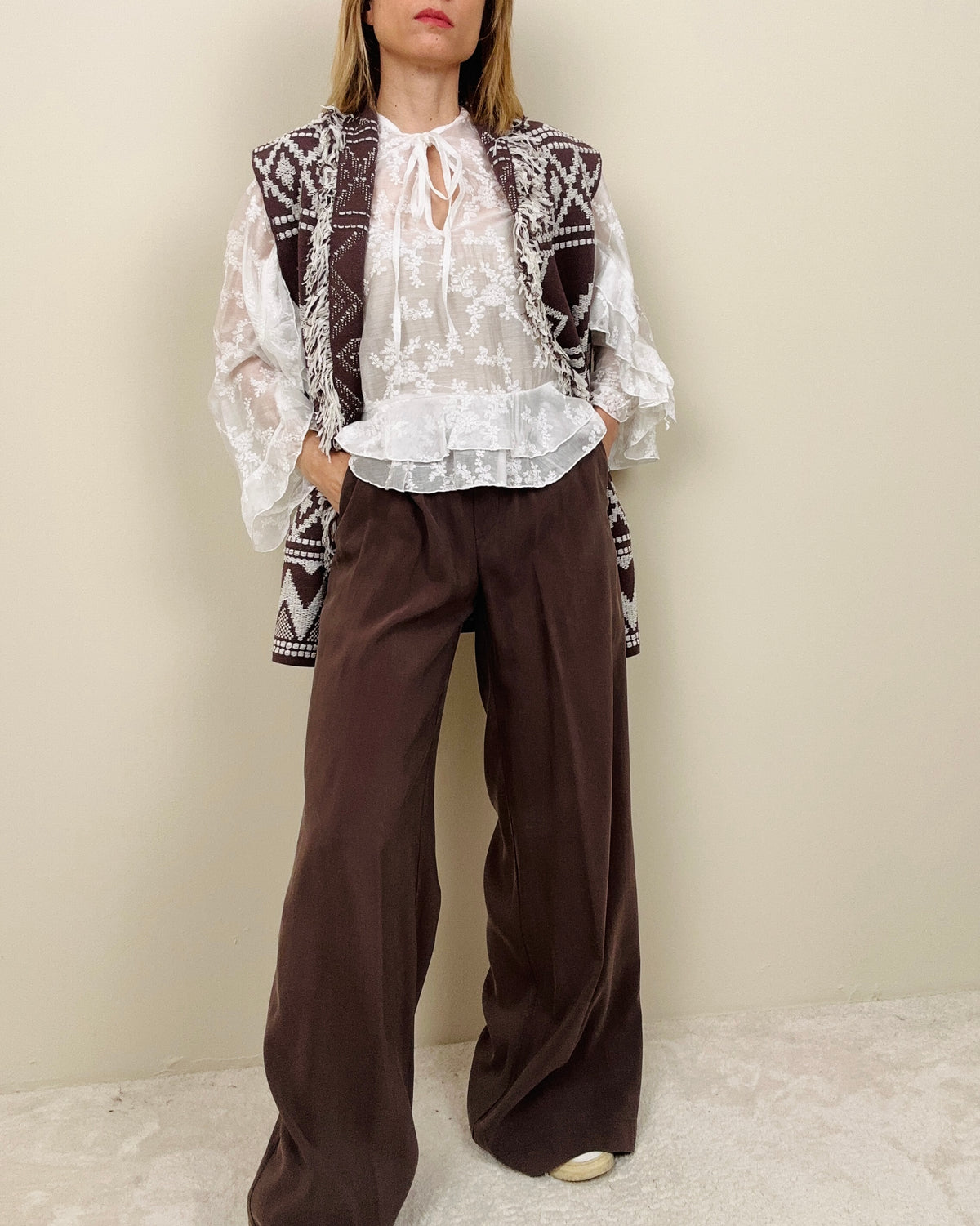 Pantalone cioccolato in modal