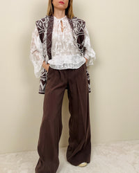 Pantalone cioccolato in modal