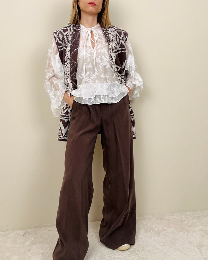 Pantalone cioccolato in modal