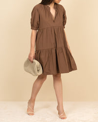 Abito in cotone cacao Soallure