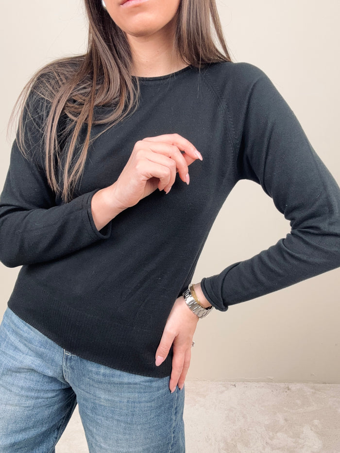 Maglione basic nero