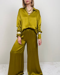 Pantalone olio scivolato