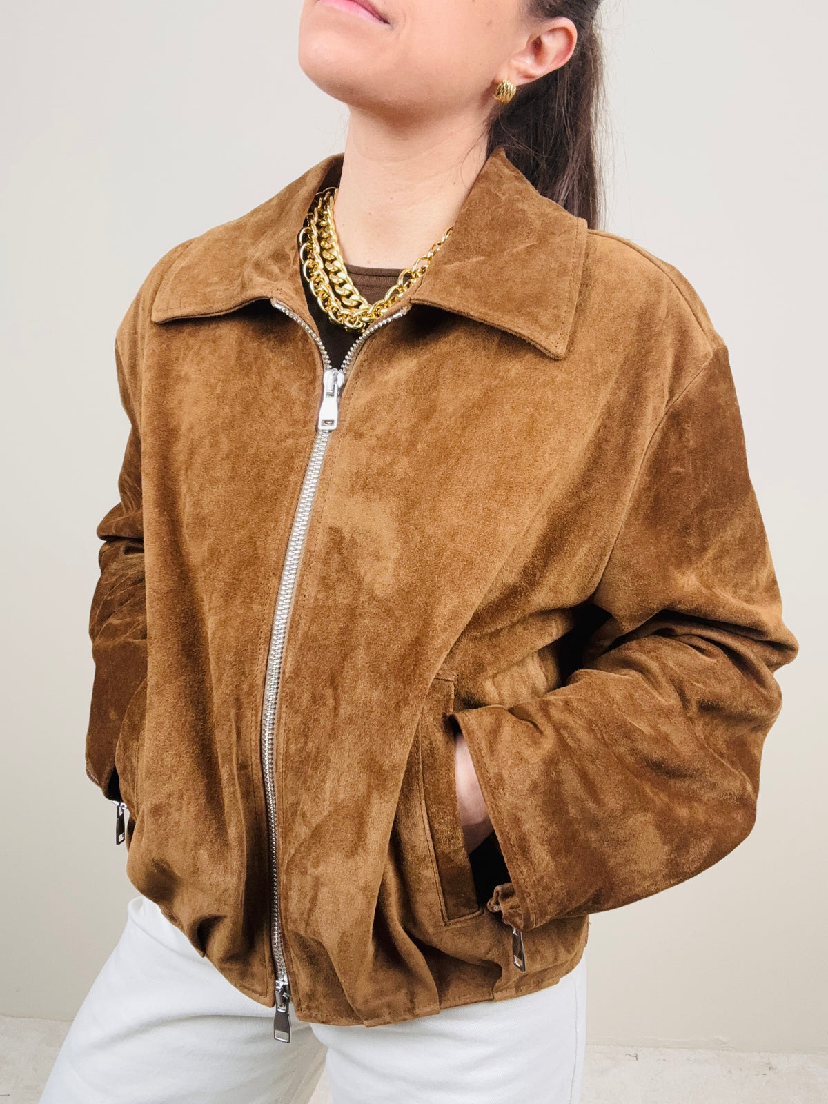 Bomber in vera pelle