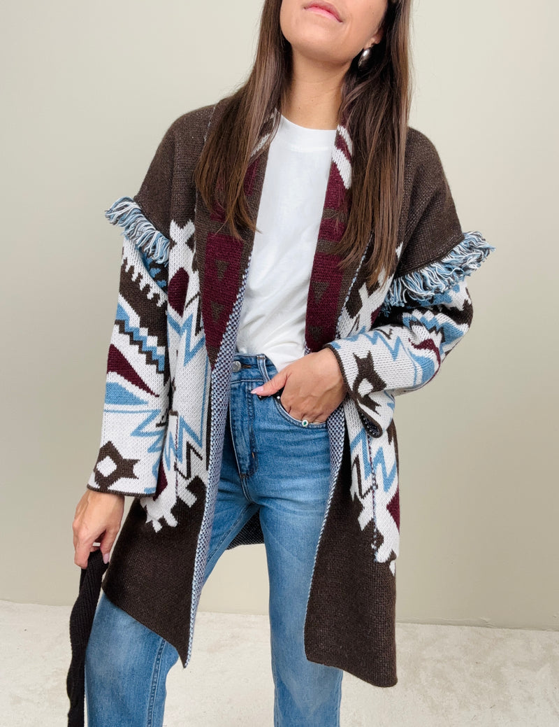 Cardigan Messico brown