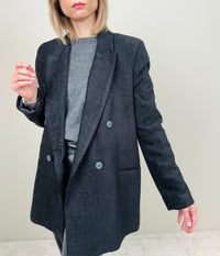 Blazer vellutino nero