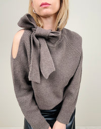 Maglione con fiocco 100%lana