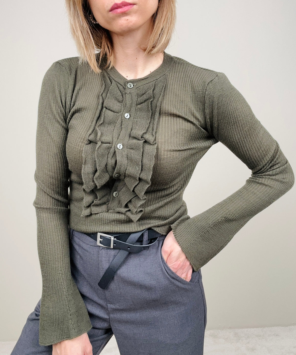 Maglioncino sottile a costine (più colori)