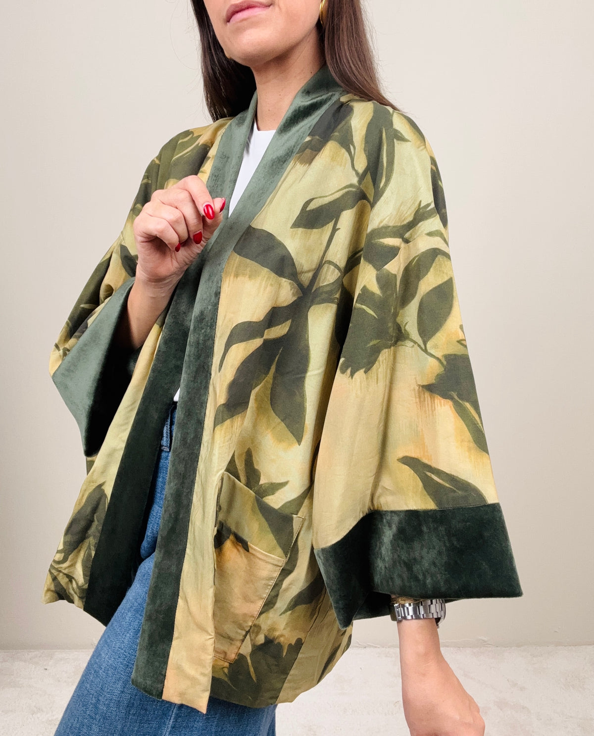 Kimono sui toni del verde
