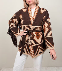 Cardigan con frange