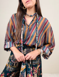Camicia Nomad riga ottanio