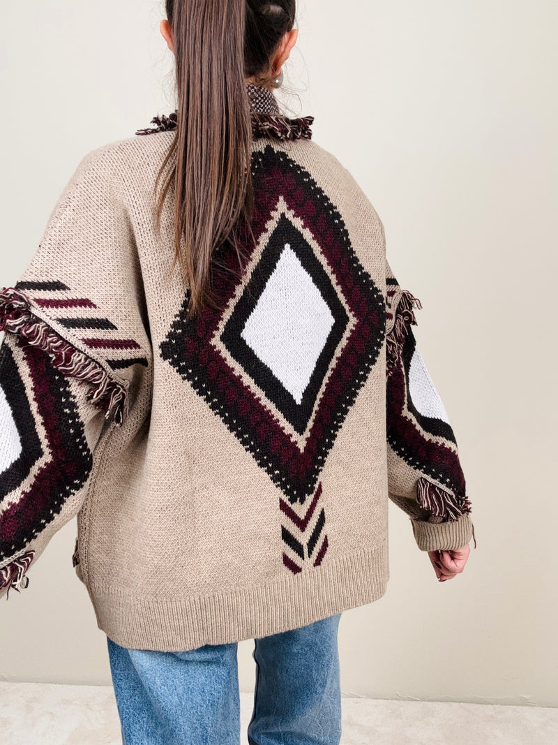 Cardigan rombi (più colori)