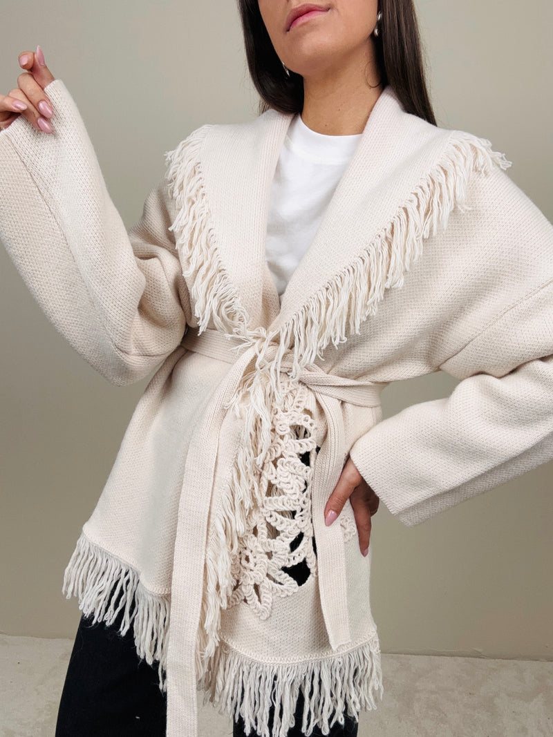 Cardigan con inserto (più colori)
