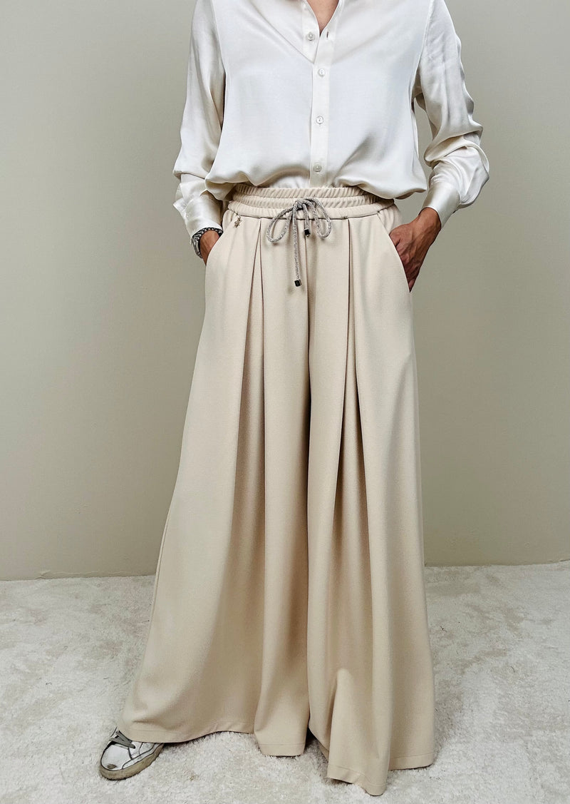 Pantalone ampio burro