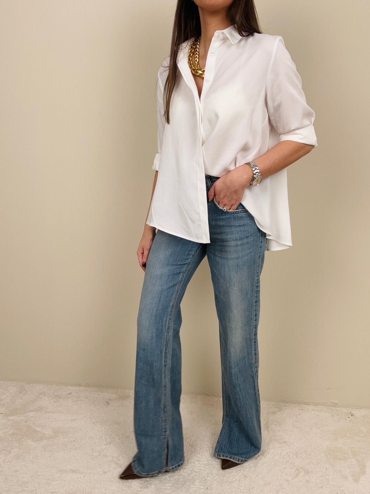 Jeans con spacchetto