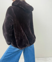 Eco pelliccia marrone