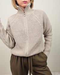 Maglione con zip lunga (più colori)