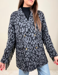 Cappottino leopard grey