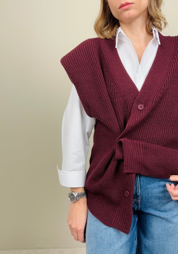 Gilet in maglia con spalline (più colori)