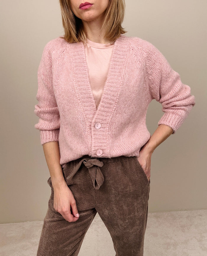 Cardigan rosa