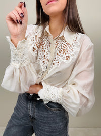 Camicia inserti pizzo