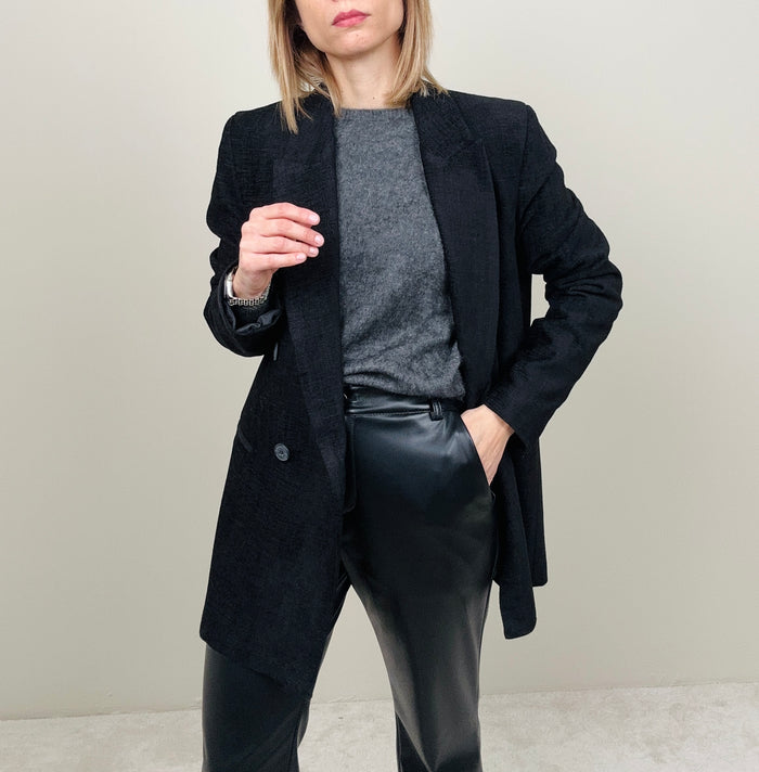 Blazer vellutino nero