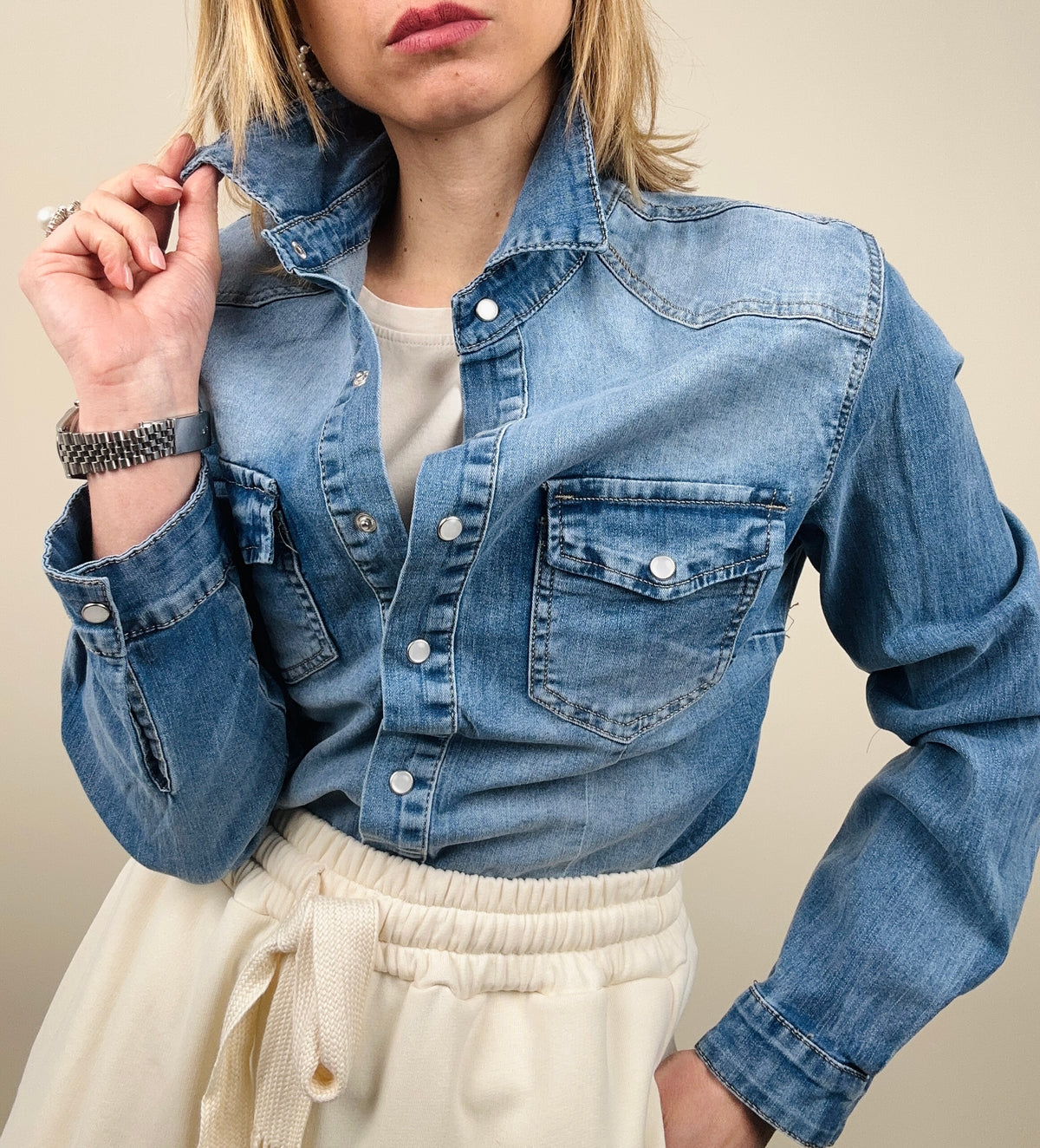 Camicia in jeans slim