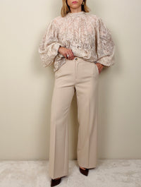 Pantalone palazzo burro