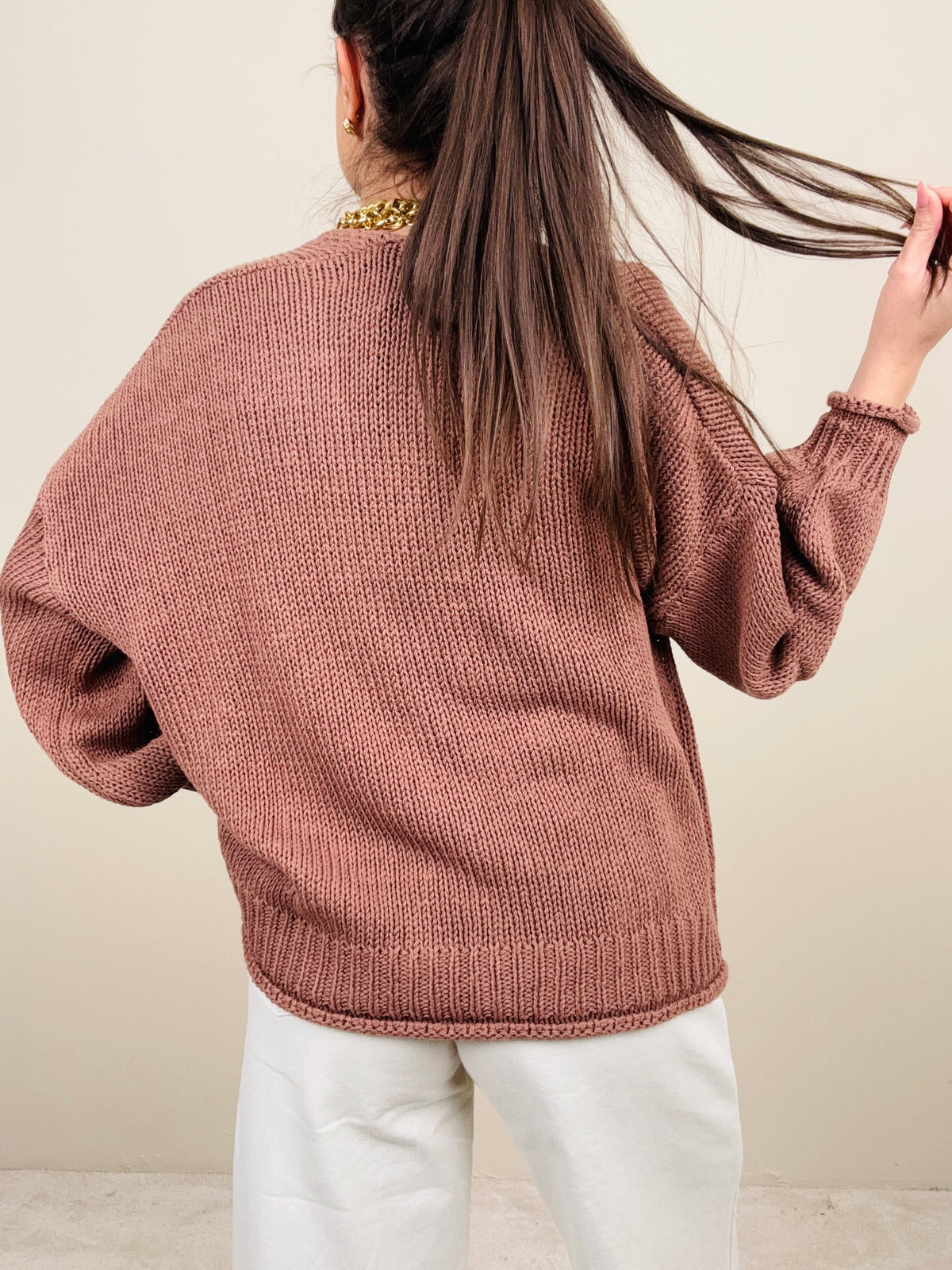 Cardigan bottoni legno (più colori)