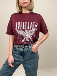 T-shirt bordeaux Soallure