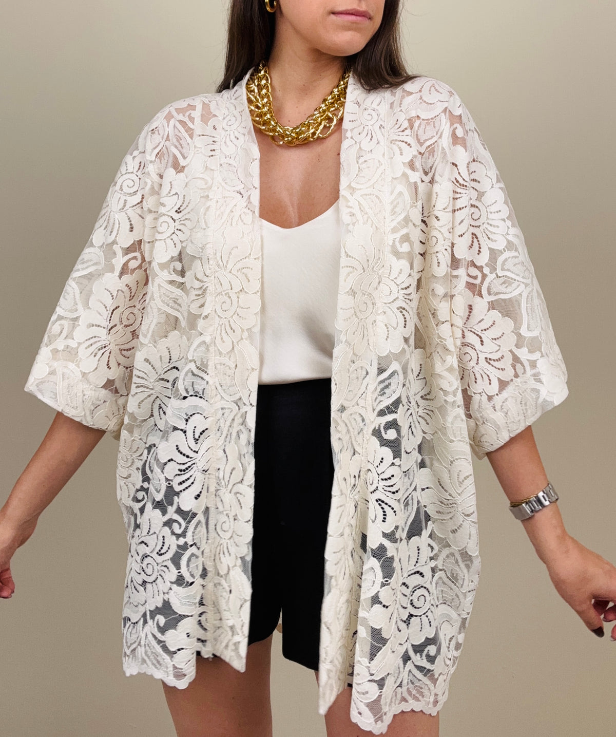 Kimono in pizzo