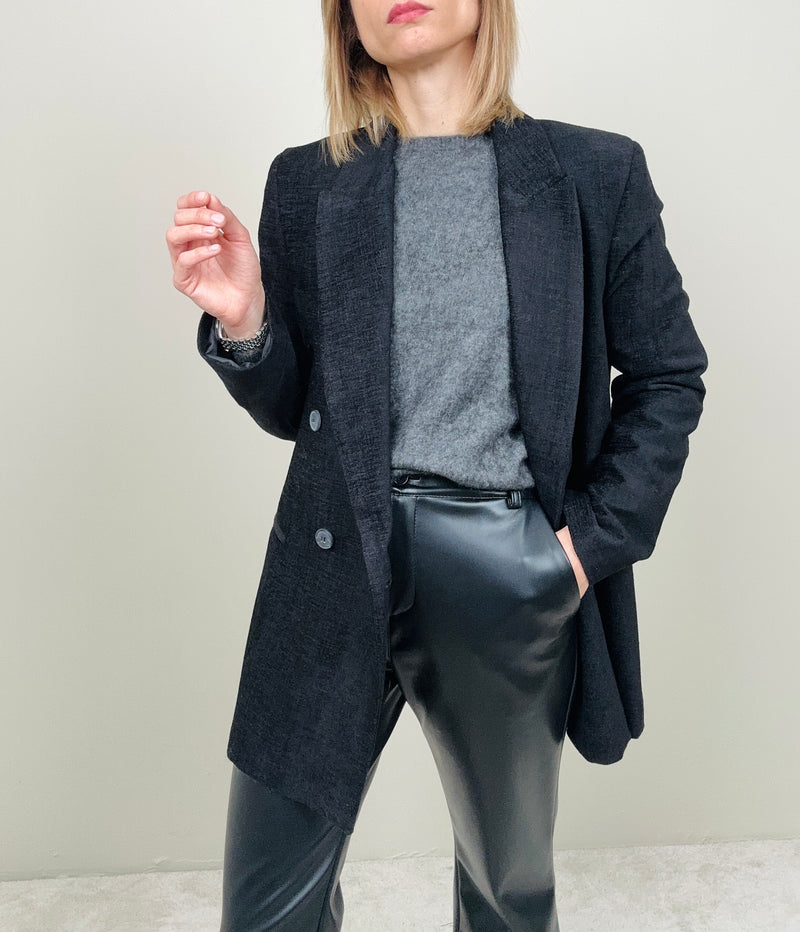 Blazer vellutino nero