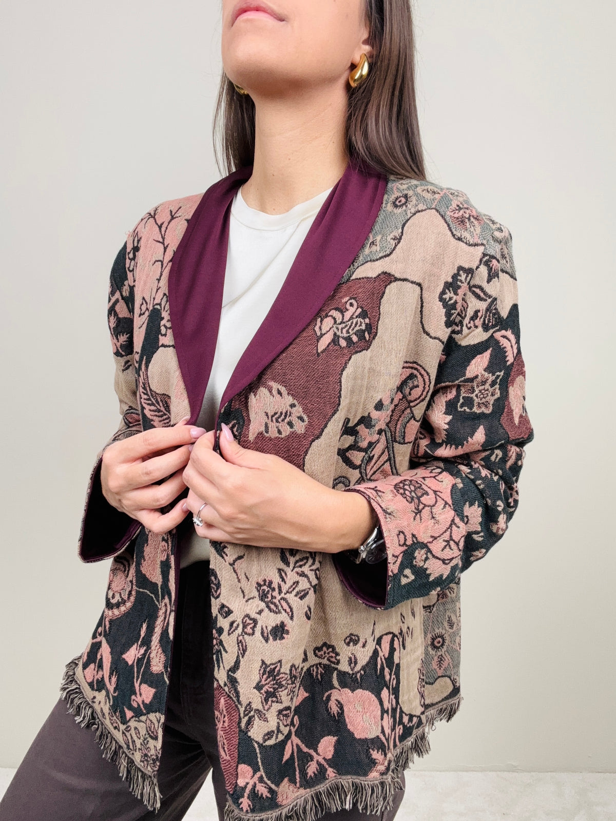 Kimono Sveva bordeaux