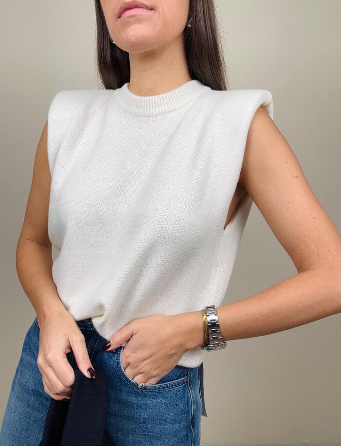 Gilet misto lana