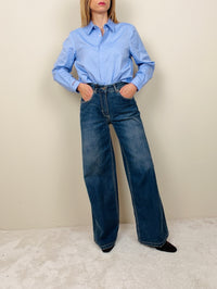 Jeans gamba larga