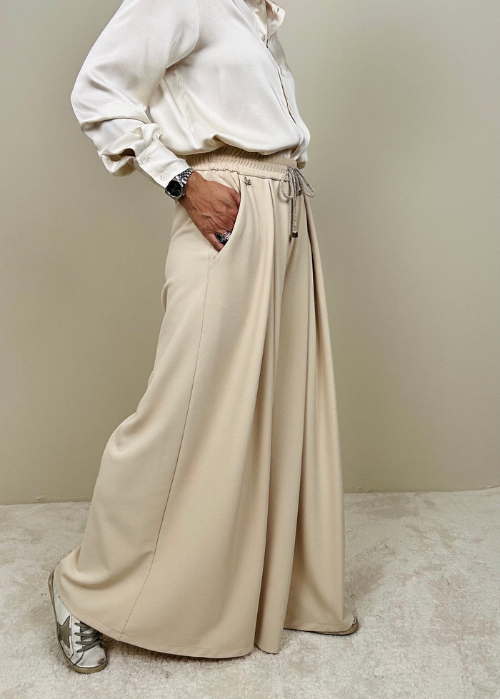 Pantalone ampio burro