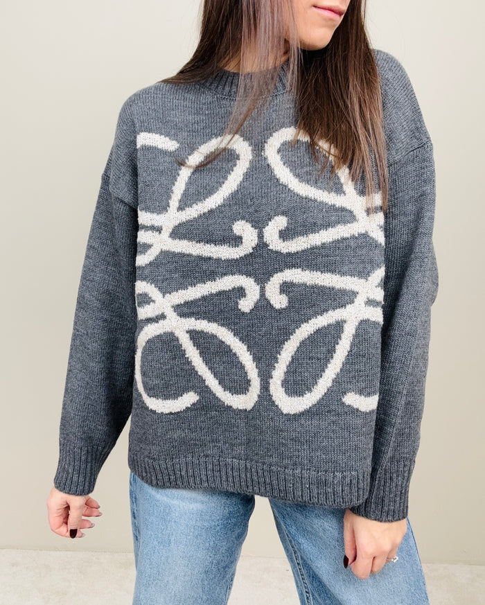 Maglione ricamo (più colori)