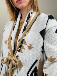Cardigan peruv ottico